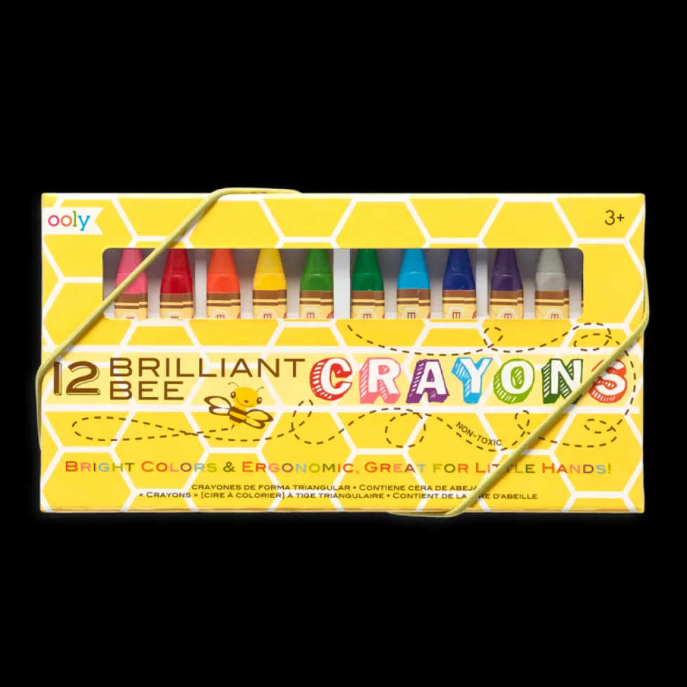 Ooly Brilliant Bee Crayons - Set of 12