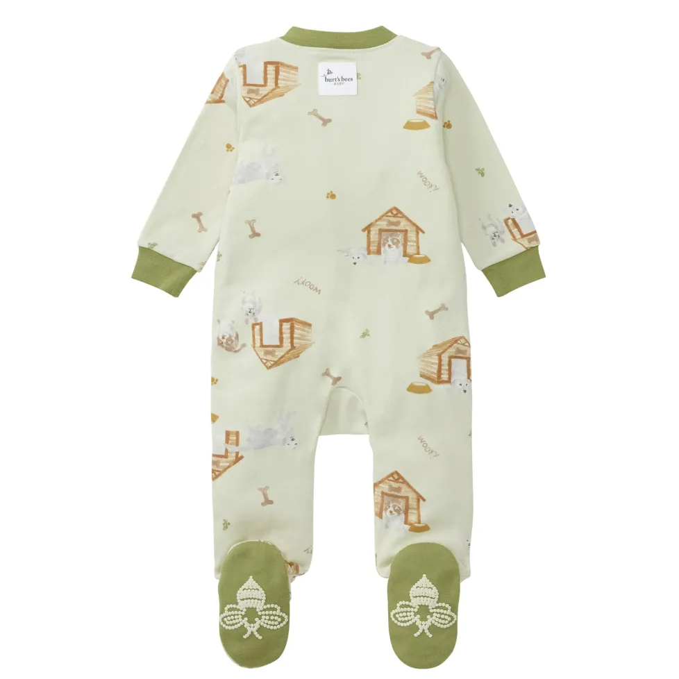 Burt's Bees Organic Baby One-Piece Sleep & Play Dog House