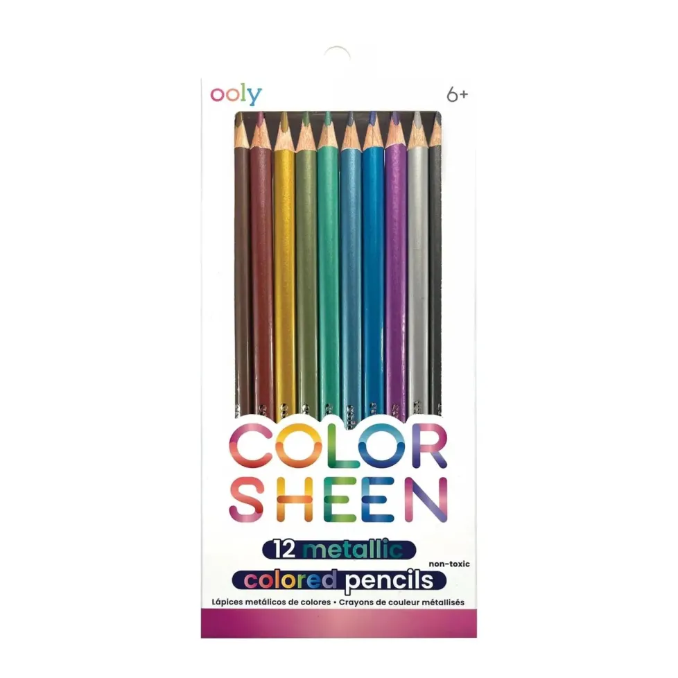 Ooly Color Sheen Metallic Colored Pencils - set of 12
