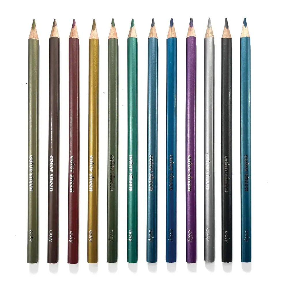 Ooly Color Sheen Metallic Colored Pencils - set of 12