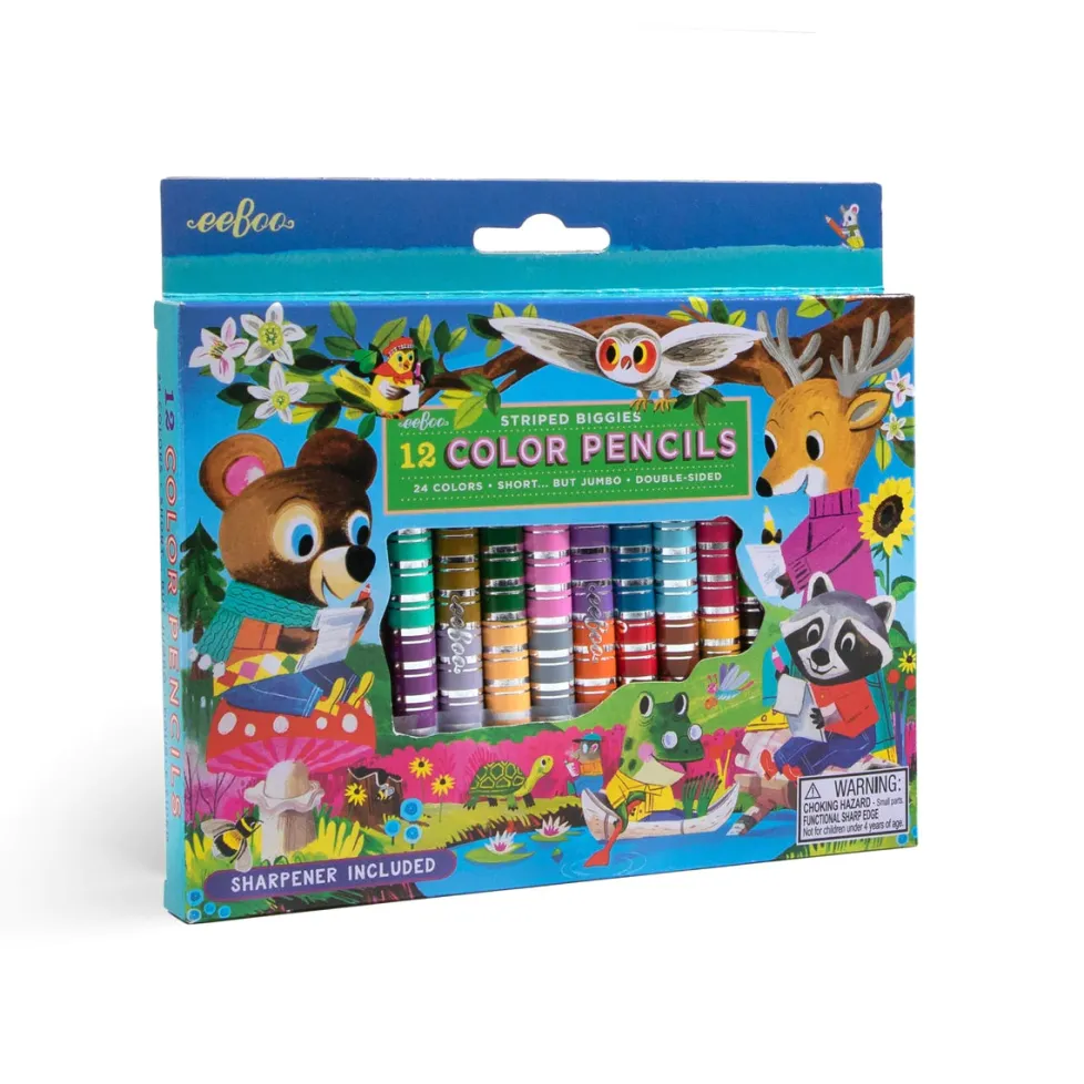 eeBoo Biggie Color Pencils: Woodland Friends
