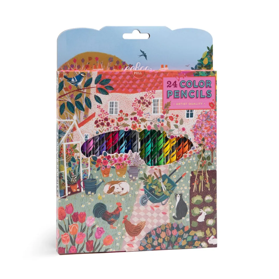 eeBoo Color Pencils 24 Piece English Cottage