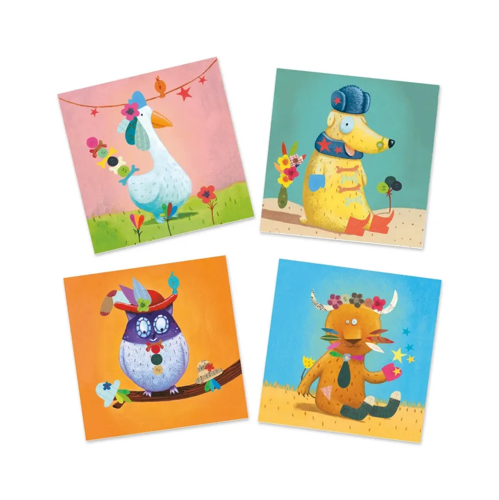 Djeco Sticker Collage Activity: Create Animals