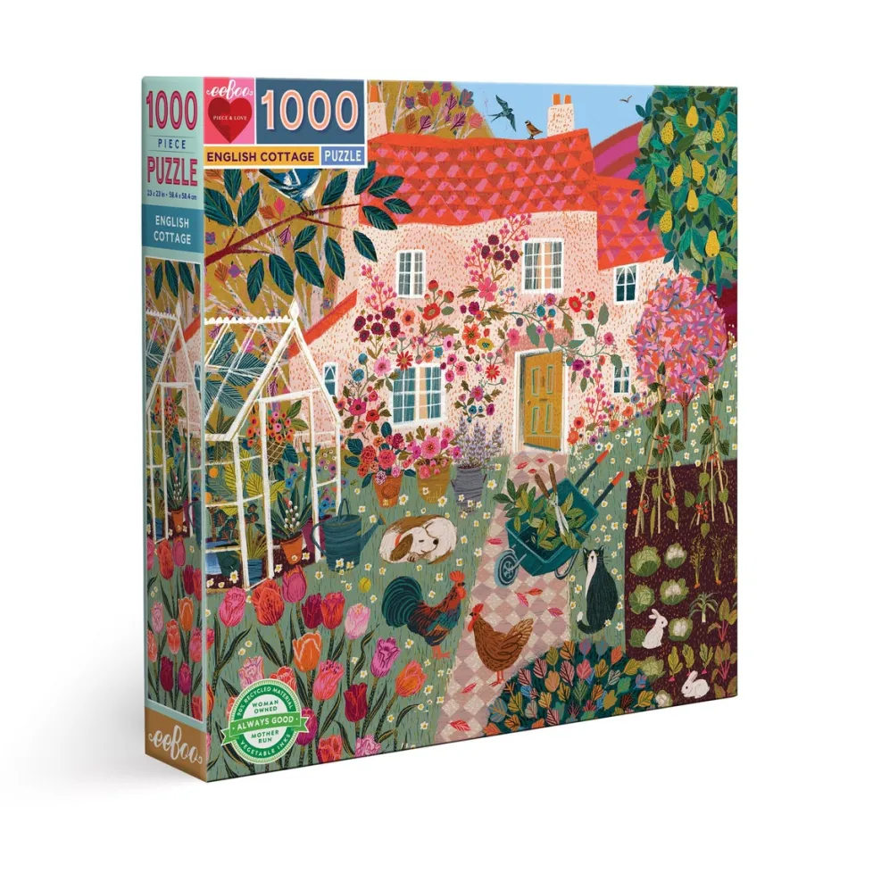 eeBoo 1000 Piece Puzzle English Cottage