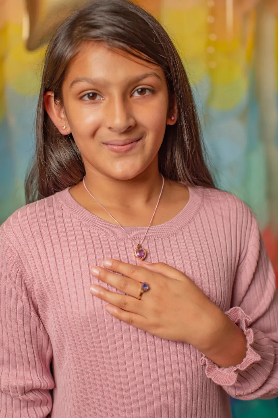 Great Pretenders Boutique Chic Lilac Love Necklace