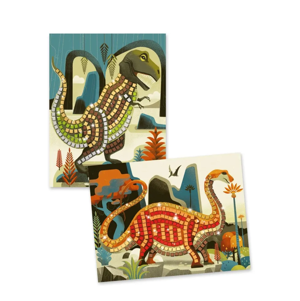 Djeco Sticker Mosaic Craft Kit: Dinosaurs