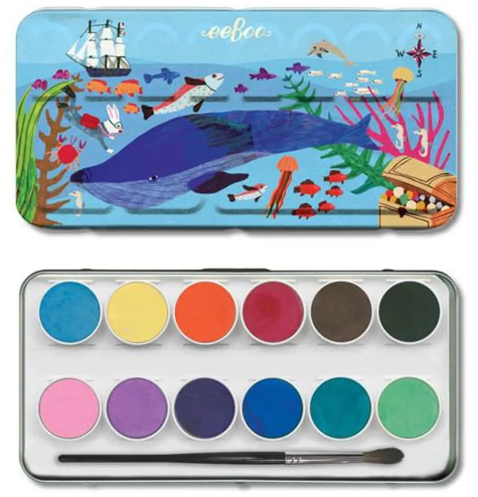 eeBoo Watercolors: In the Sea