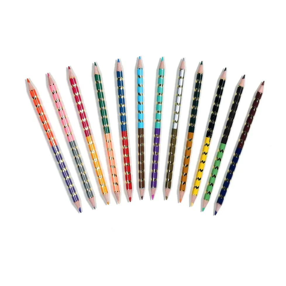 eeBoo Double-Sided Color Pencils 12 Piece Strawberries
