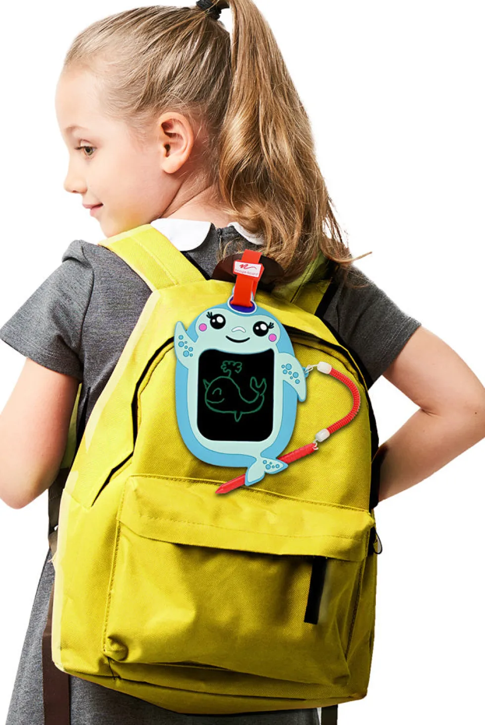 Boogie Board® Sketch Pals™ Doodle Board Backpack Clip - Noa the Narwhal