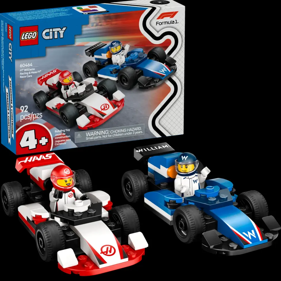 LEGO® F1® Williams Racing & Haas F1® Race Cars 60464