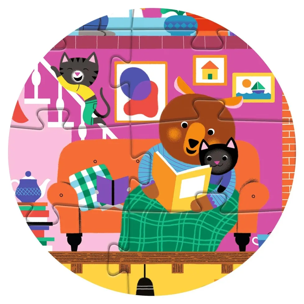 Djeco Giant Floor Puzzle 36 Piece: The Little Buddies' House