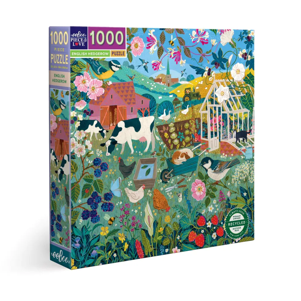 eeBoo 1000 Piece Puzzle English Hedgerow
