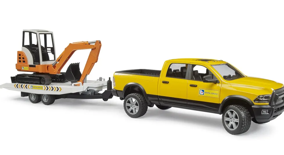 Bruder® RAM Rental Service with Mini Excavator