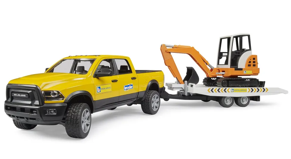 Bruder® RAM Rental Service with Mini Excavator