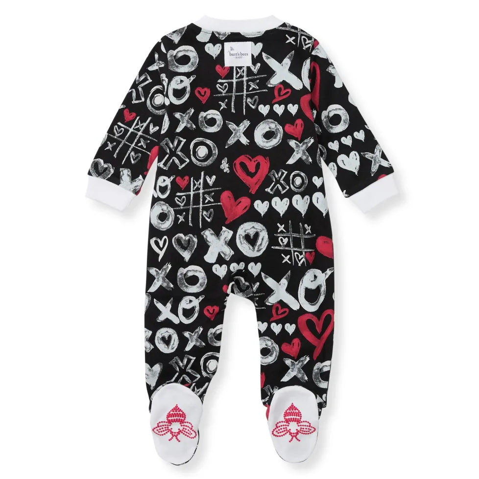 Burt's Bees Organic Baby One-Piece Sleep & Play XO Doodles