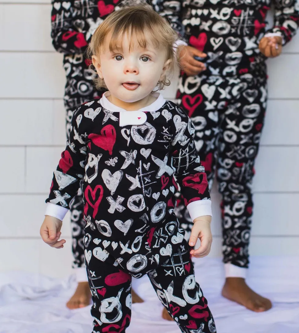 Burt's Bees Organic Baby One-Piece Sleep & Play XO Doodles