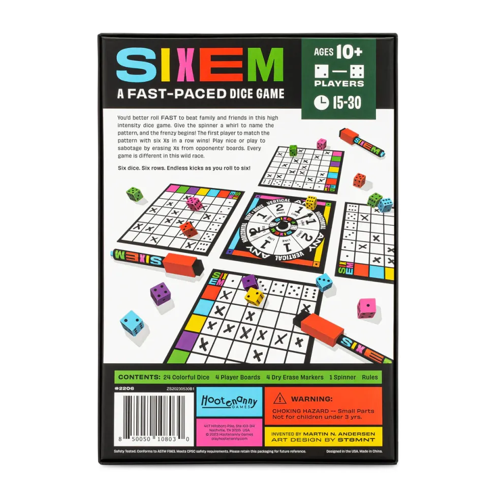 Hootenanny Games: SIXEM