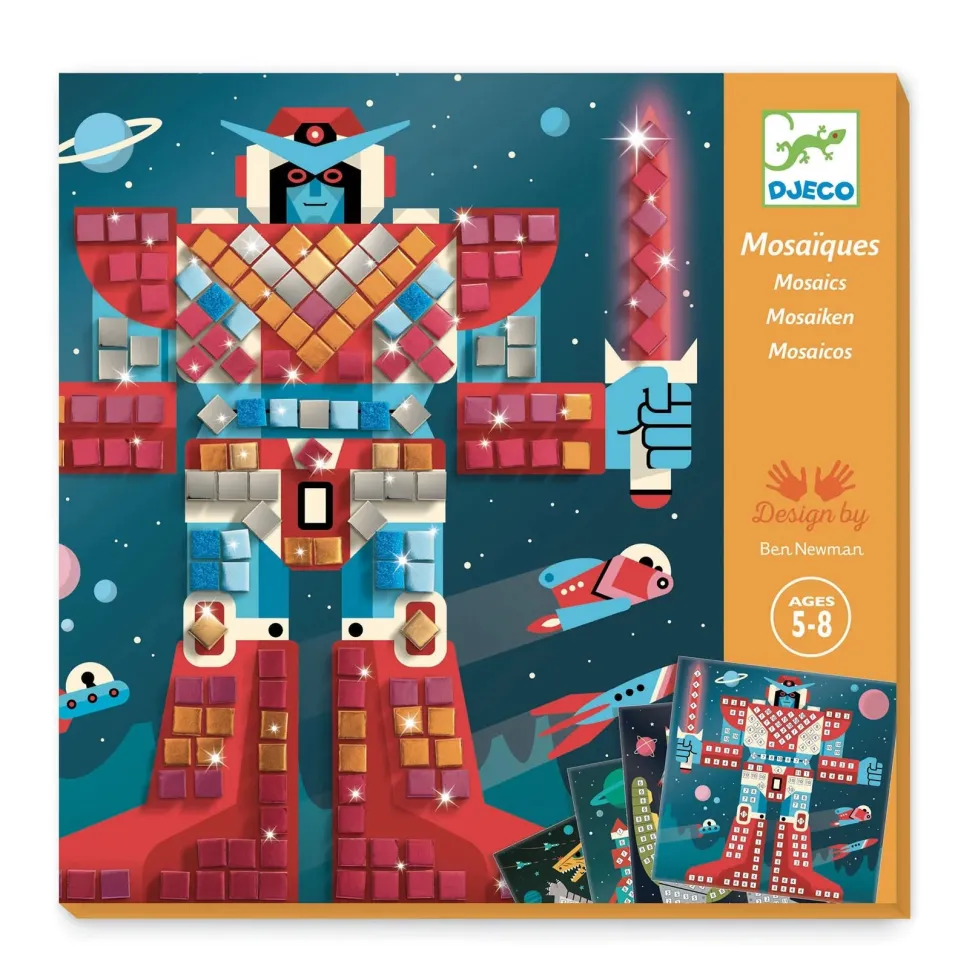 Djeco Sticker Mosaic Craft Kit: Space Battle