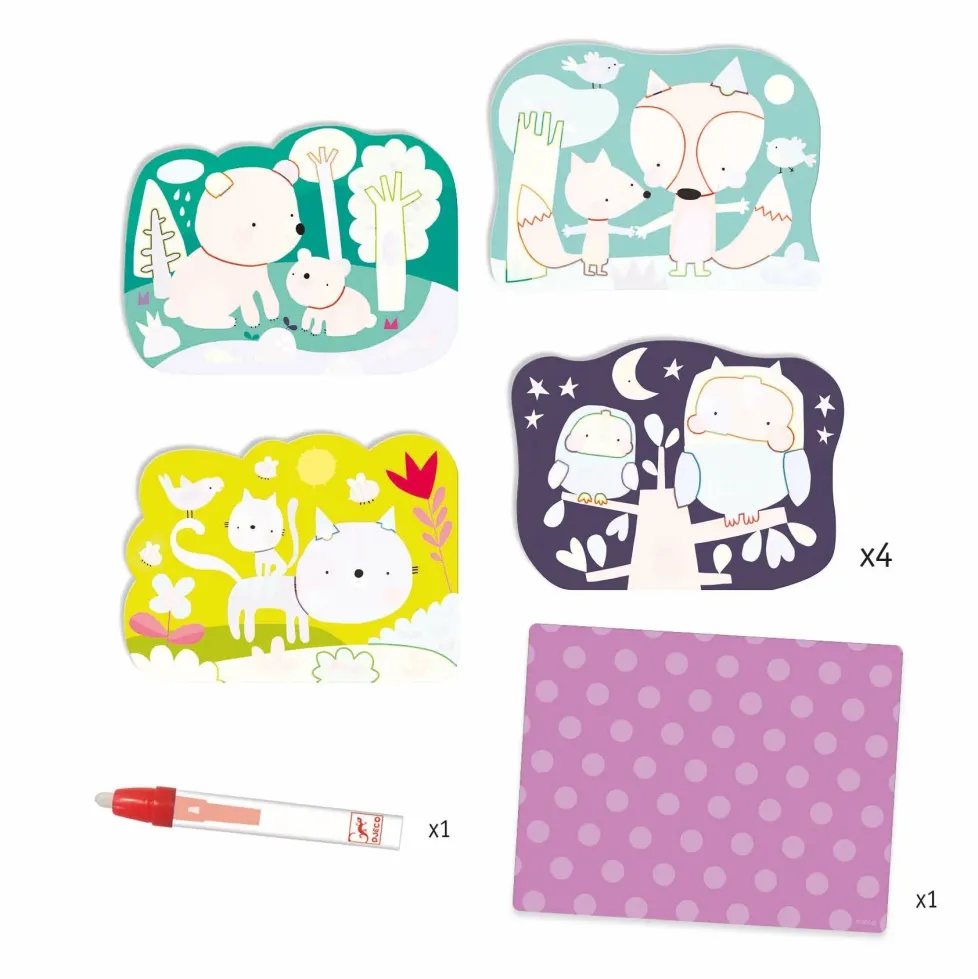 Djeco Paint with Water - Hidden Woods