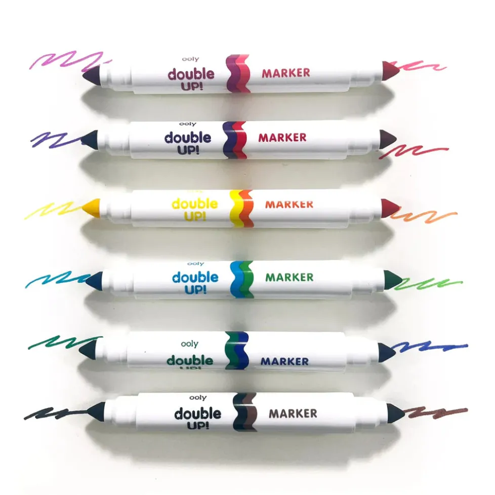 Ooly Double Up! Double-Ended Markers - Set of 6