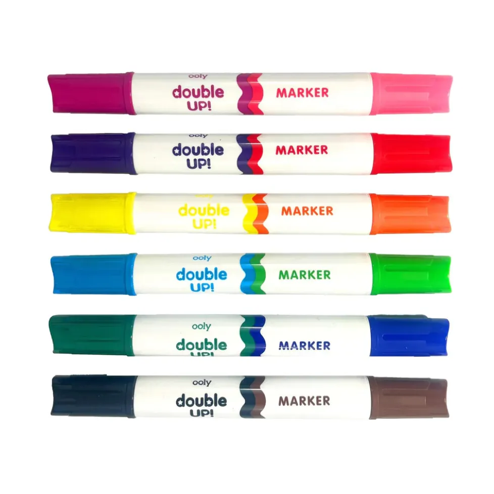 Ooly Double Up! Double-Ended Markers - Set of 6