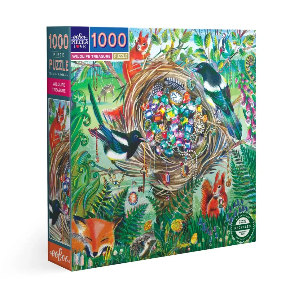eeBoo 1000 Piece Puzzle Wildlife Treasure