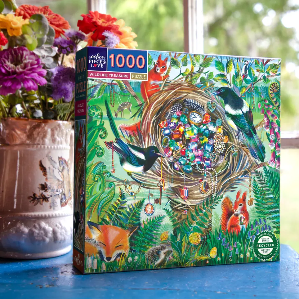 eeBoo 1000 Piece Puzzle Wildlife Treasure