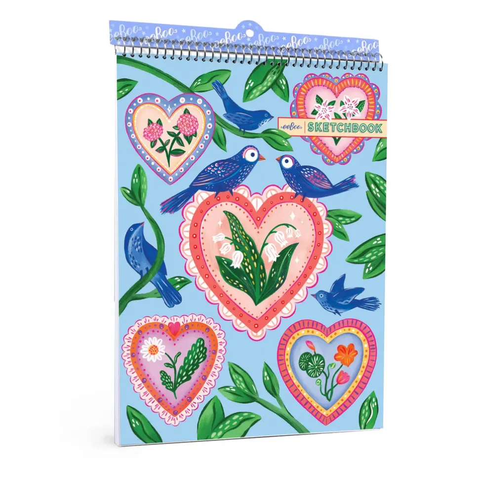 eeBoo Sketchbook: Hearts & Birds