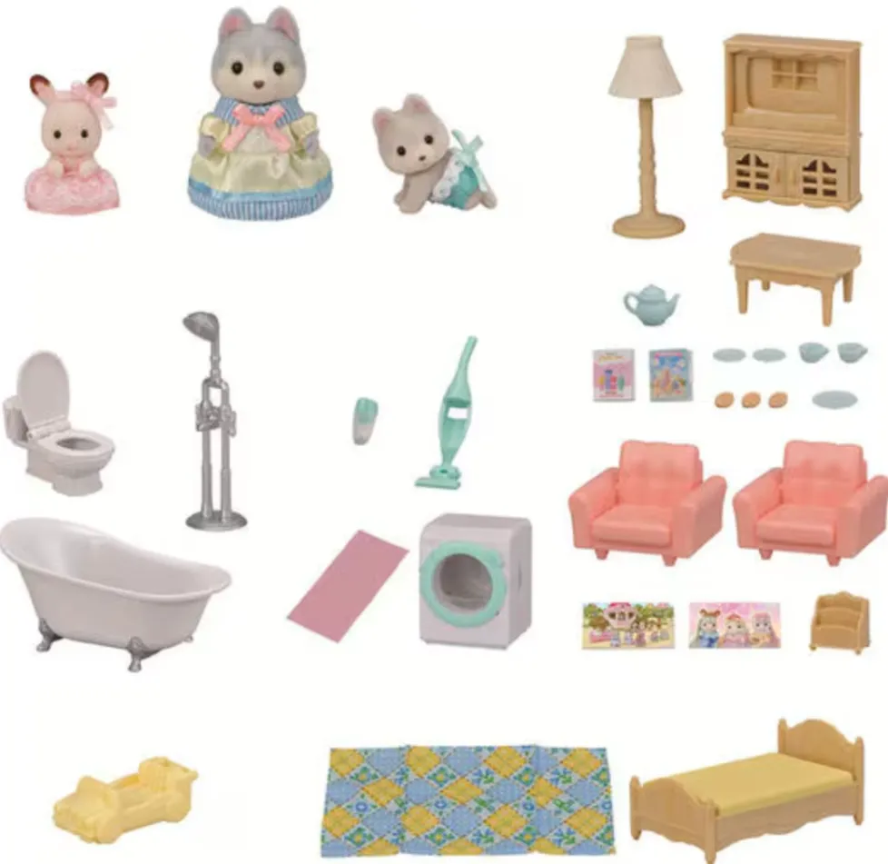 Calico Critters Red Roof Country Home Gift Set with Secret Attic Playroom