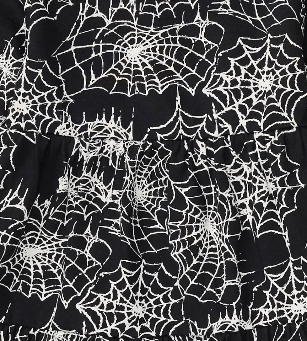 Burt's Bees Organic Baby Girl Spiderwebs Shirt and Pant Set