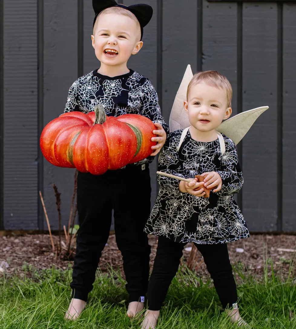 Burt's Bees Organic Baby Girl Spiderwebs Shirt and Pant Set