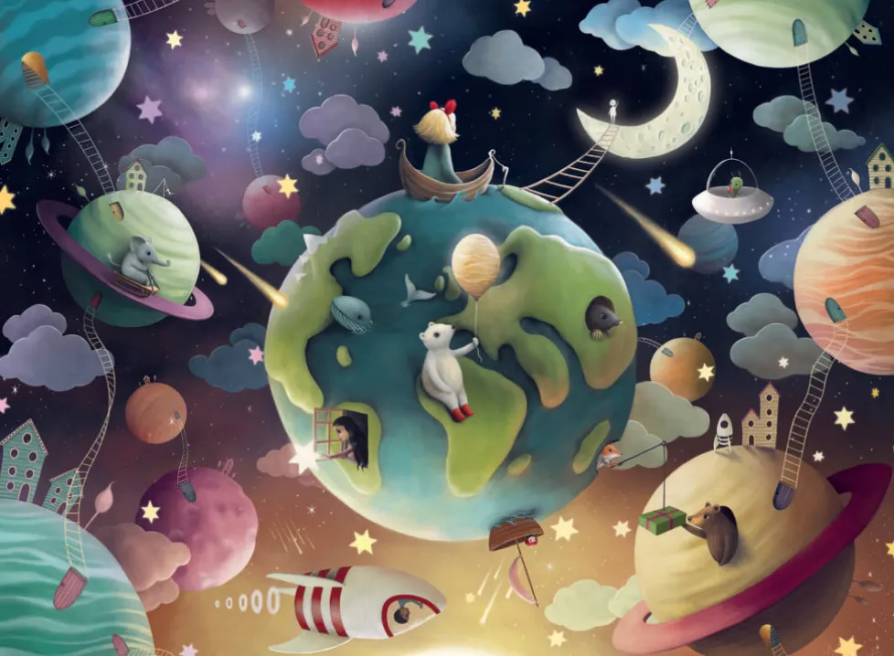 Ravensburger Puzzle 100 piece Planet Playground