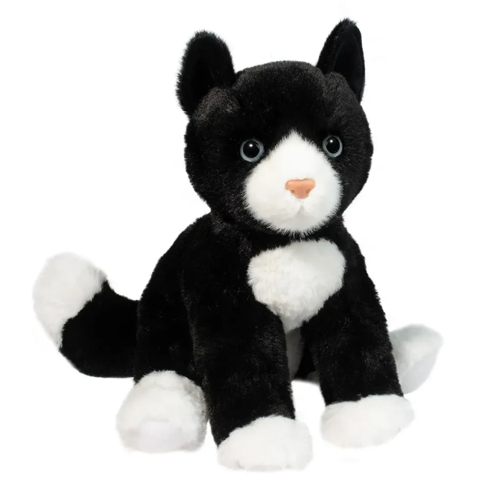 Douglas Soft Beckie Black & White Cat 12"