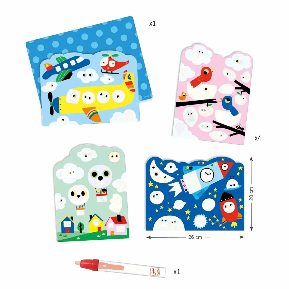 Djeco Paint with Water - Hidden Sky