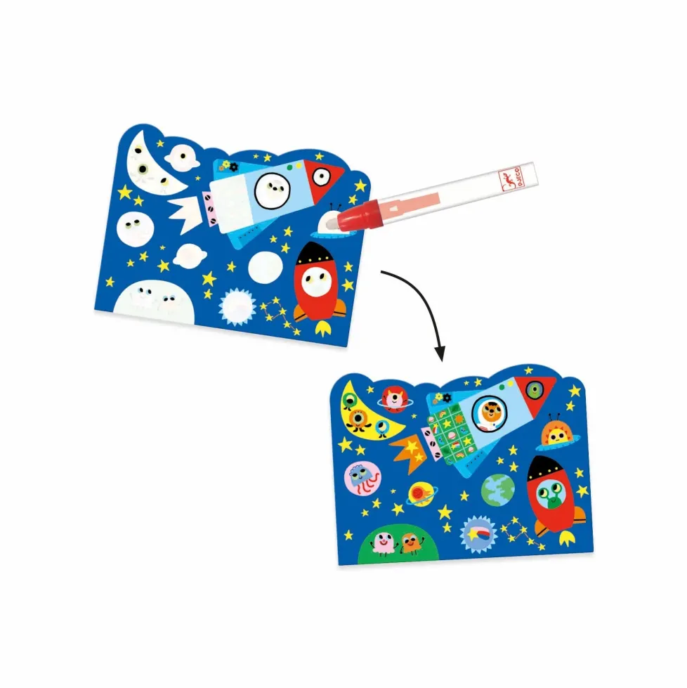 Djeco Paint with Water - Hidden Sky