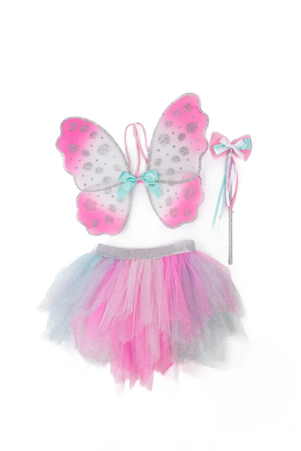 Great Pretenders Think Mint Pink Skirt, Wings & Wand Size 4/6