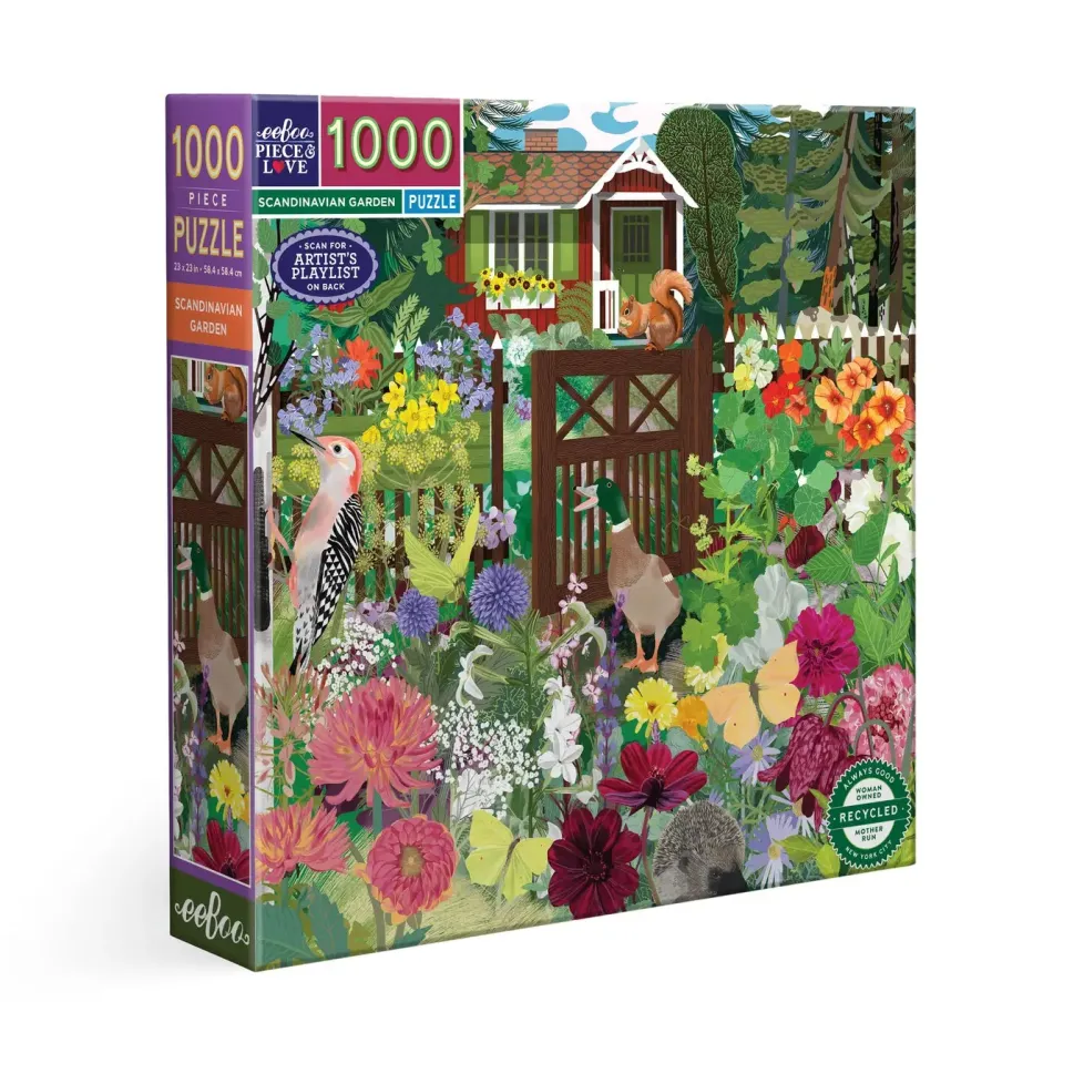 eeBoo 1000 Piece Puzzle Scandinavian Garden