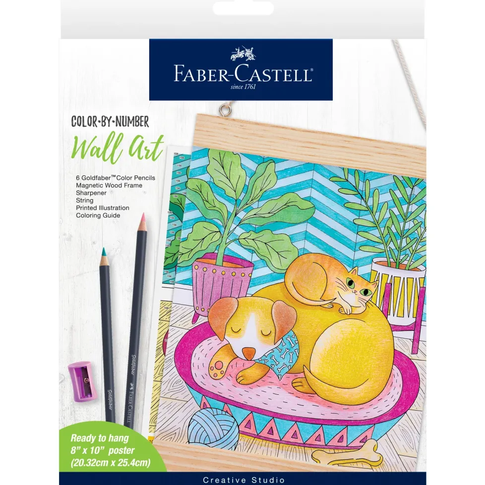Faber-Castell Color by Number for Adults Wall Art: Pet Parents