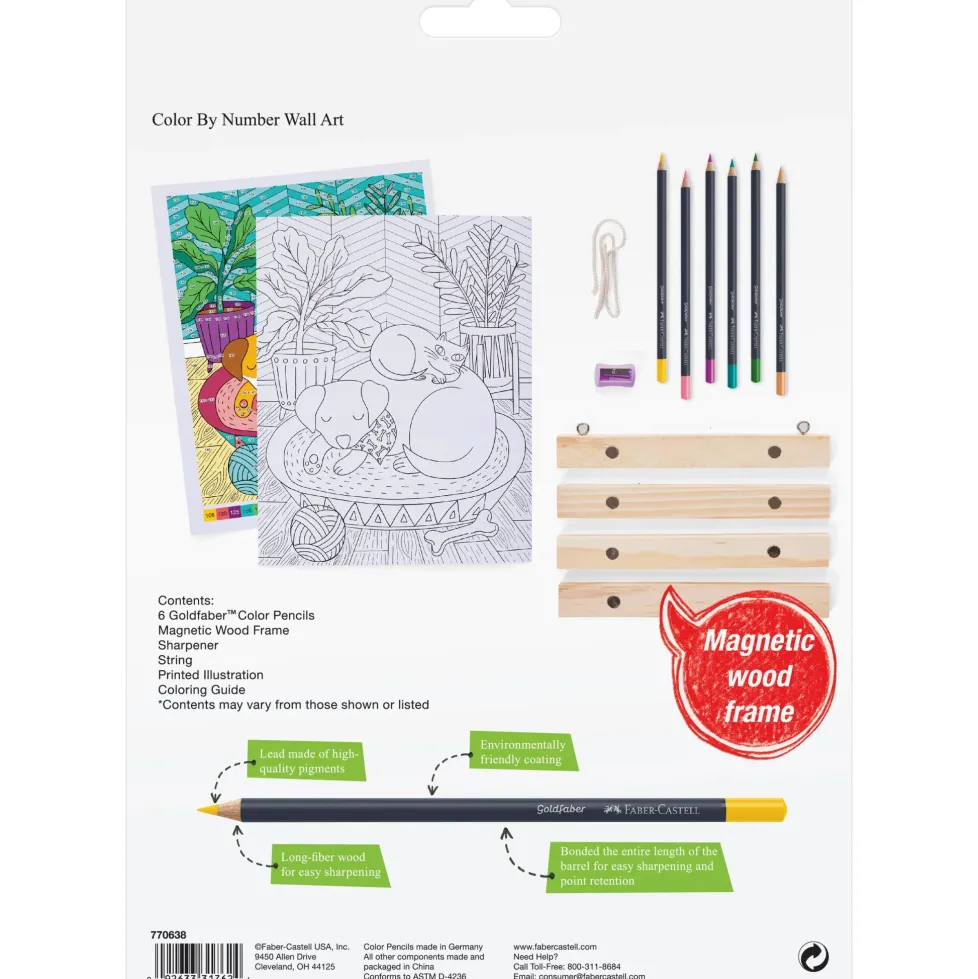 Faber-Castell Color by Number for Adults Wall Art: Pet Parents