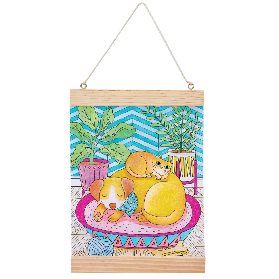 Faber-Castell Color by Number for Adults Wall Art: Pet Parents