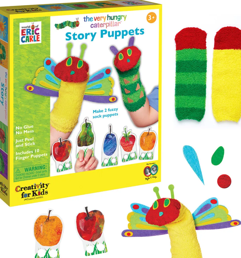 Creativity for Kids The Very Hungry Caterpillar Sock Puppets
