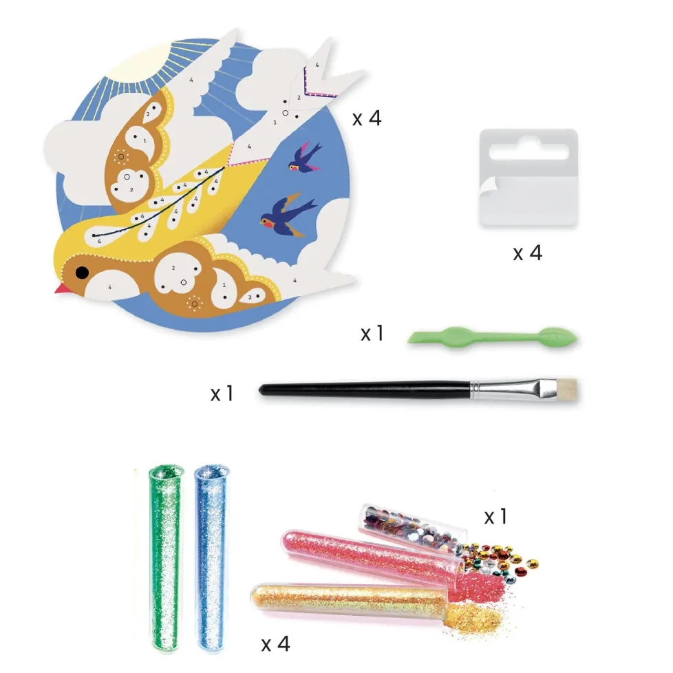 Djeco Glitter Craft Kit: Paradisio