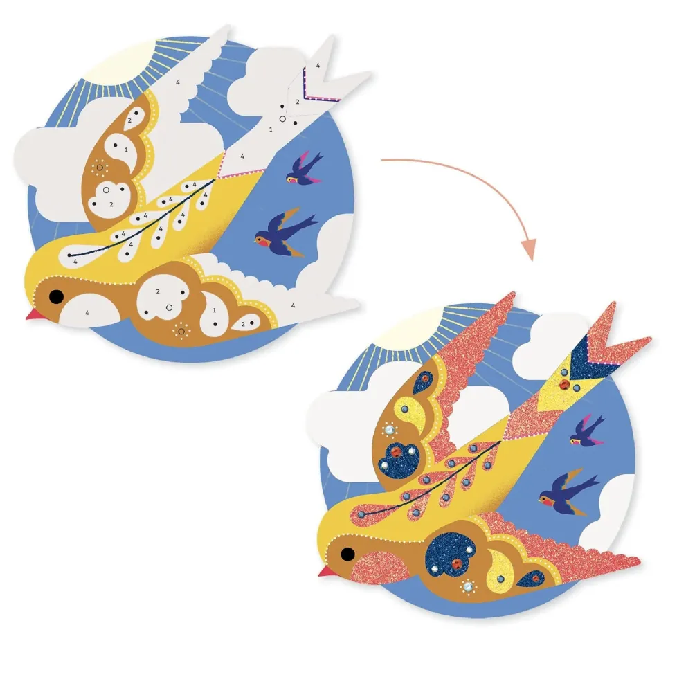 Djeco Glitter Craft Kit: Paradisio