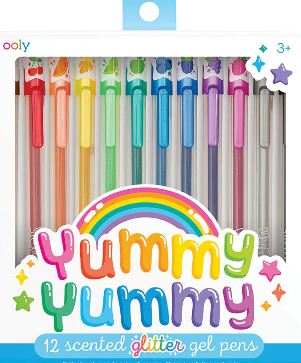 Ooly Yummy Yummy Scented Glitter Gel Pens - Set of 12