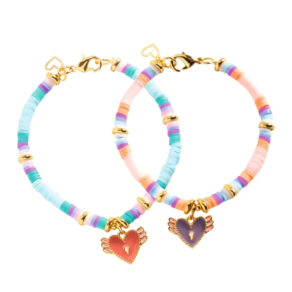 Djeco You & Me Jewelry Kit: Heart Heishi Beads & Jewelry