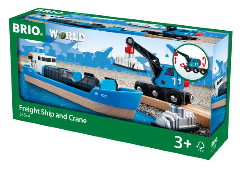 Brio Freight Ship & Crane 33534