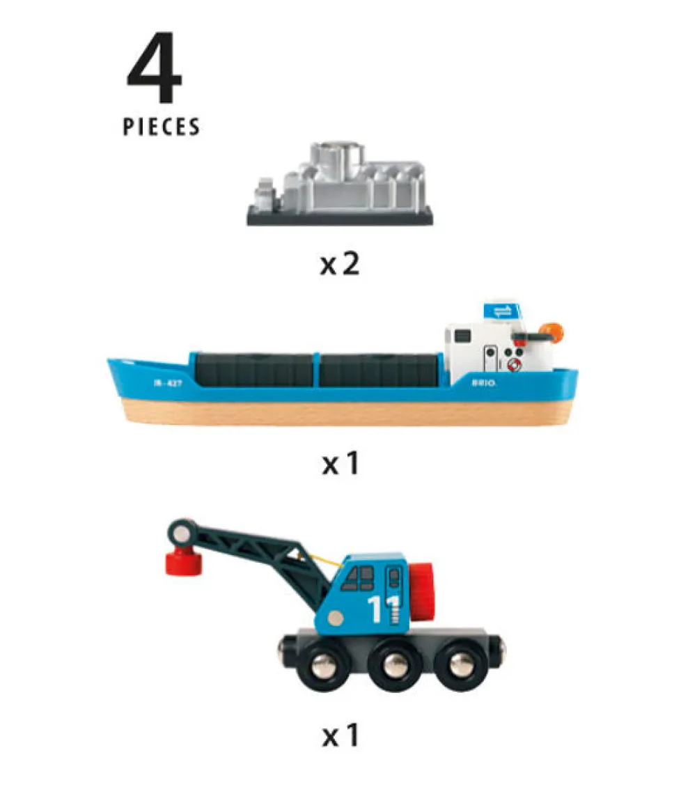 Brio Freight Ship & Crane 33534