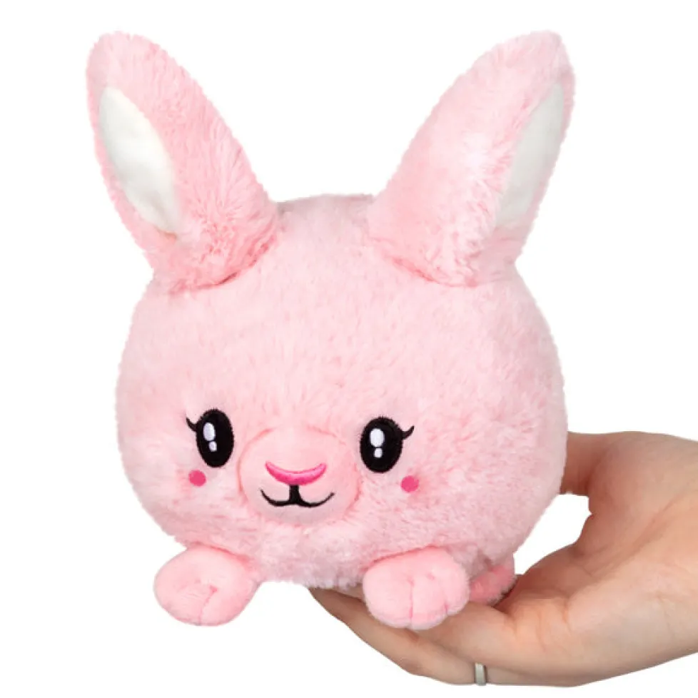 Squishable® Snugglemi Snackers Pink Fluffy Bunny 6"