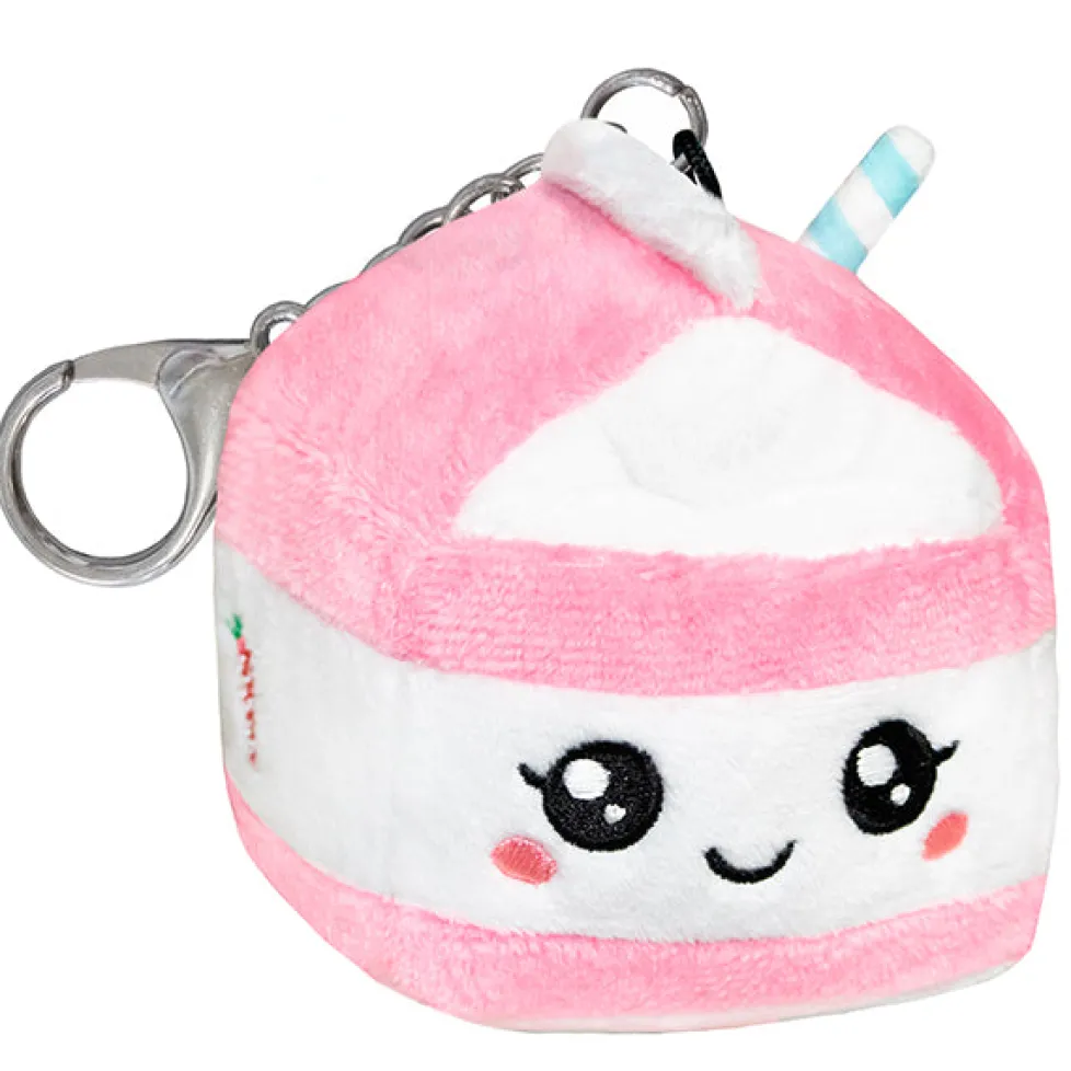 Squishable® Micro Keychain: Strawberry Milk Carton 3" - Discontinued