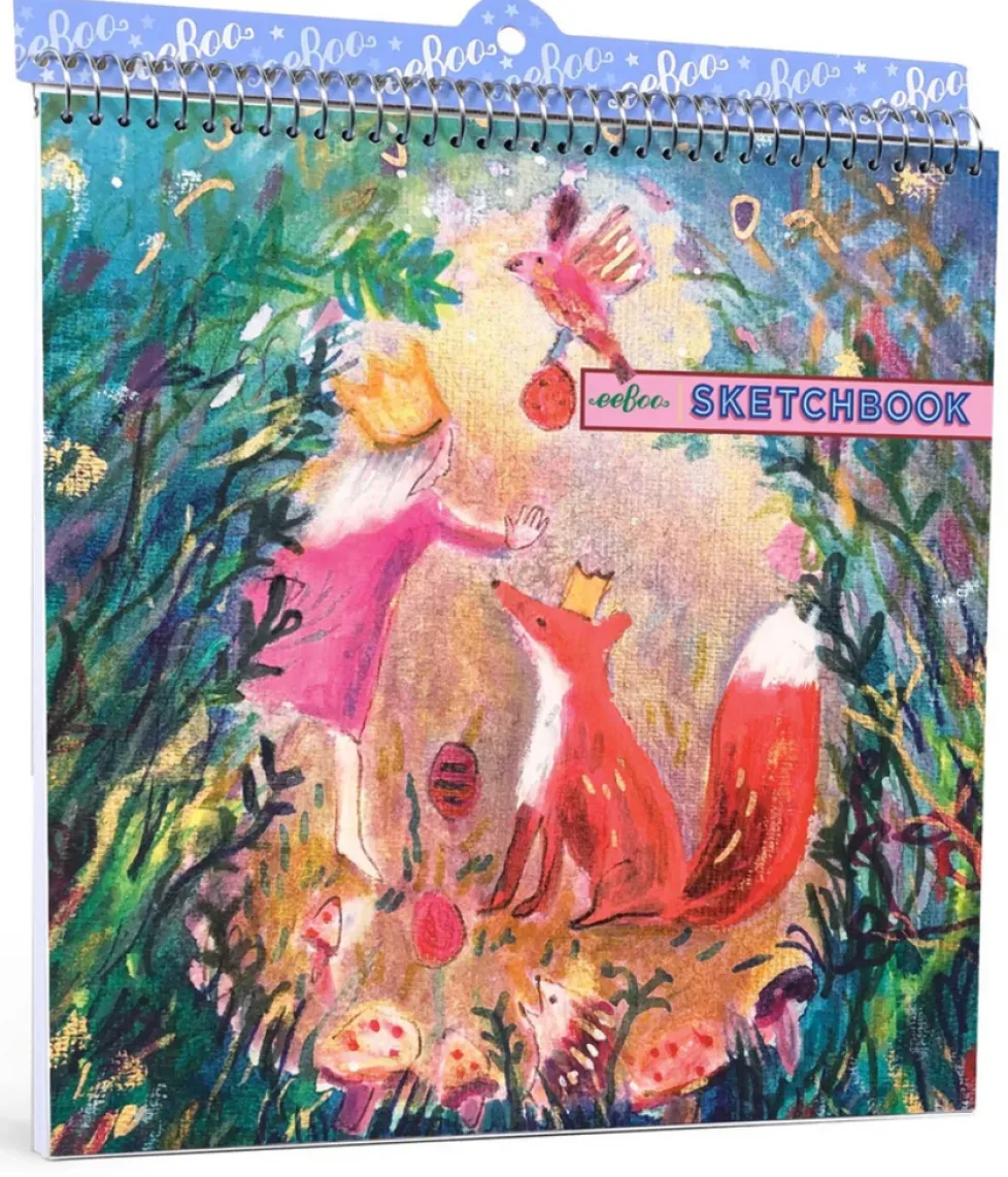 eeBoo Square Sketchbook: King Fox